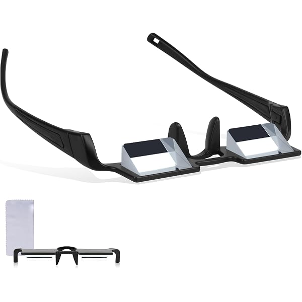 Lunettes Paresseuses à Prisme 90° - Lunettes De Lecture Au Lit Pour Myopes Et Presbytes, Confort Cou Et TV