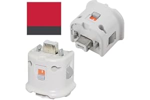 HOTSO Wii Motion Plus Adattatore per telecomando originale Nintendo Wii, accessori esterni, adattatore Accelerator Handle Sensator Accelerator Motionplus per Wii U Wii Controller bianco (2 pezzi)