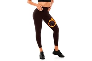 Sanpetix Women's Fleece Lined Leggings, Thermal Leggings High Waist for Women