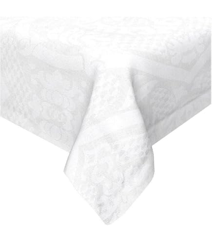 Tovaglia da tavola in Cotone - Geo White by Caleffi