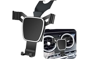 LUNQIN Car Phone Holder for Mercedes Benz C Class 2014-2018 c180 c200 c300 GLC Class 2015-2019 GLC200 GLC260 GLC300 Auto Accessories Navigation Bracket Interior Decoration Mobile Cell Phone Mount