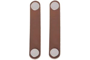 Creatwls 2 Stück Handgemachte Leder Möbelgriff Ledergriff Schrankgriff Möbelknöpfe für Schranktür Küchenschrank Kleiderschrank Griff Knöpfe Möbel Zubehör Griffe Zieht