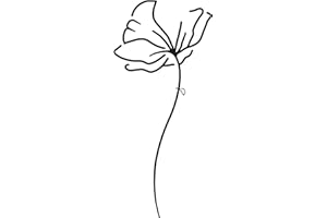 INKSTER Papavero | Tatuaggio Temporaneo con Certificazione Cosmetica UE - L'Originale | Resistente all'Acqua + Vegano | Tatuaggio Rivoluzionario di 2 Settimane