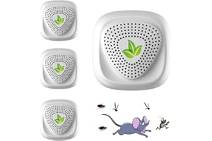 JARPER 4 Stück Ultraschall Schädlingsbekämpfer,Ultraschallvertreiber,Elektronische Insektenschutzmittel,Moskitoschutz Innenräumen Pest Repeller für Mäuse Moskito Kakerlake Spinnen