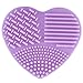 New Make Up Brushes Cleaner Heart-Shape Cleaning Makeup Washing Brush silicone Clean Scrubber Board Cosmetic Foundation Brush Cleaner Tools Purple