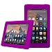 Produktbild Dadanism Hülle für Neue Fire7-Tablet(9.Generation - 2019 Release), Honigwabe Design Tablet Hülle aus Weiches Silikon rutschfest Anti-Stoß Tasche Cover Ersatz für All-New Amazon Fire 7 2019 - Violett