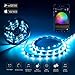 Produktbild LED WIfi Streifen RGB Set LED Strip mit app-gesteuert funktioniert mit Amazon Alexa 5M 300LEDs 5050 EU Stromkabel Wasserdicht IP65