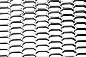 Alu-Renngitter 100x33cm - Universal Kühlergrill Für Auto, Feinmaschig 6x12mm