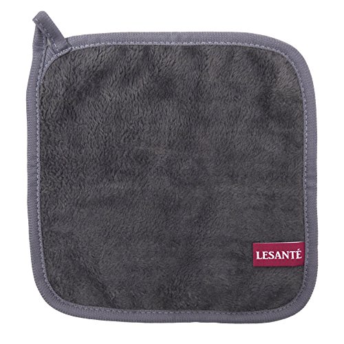 Hochwertiges Mikrofaser Make-Up Entferner Tuch | wiederverwendbar & ultrafein | funktioniert nur mit Wasser | hypoallergenes Abschminktuch | 2er Set Gesichtsreinigungstuch | 21x21cm - 2