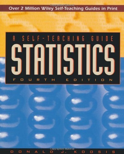 Statistics: A Self-Teaching Guide by Donald J. Koosis (1997-04-25)
