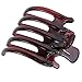 FOONEE Women Lady Girls Non Slip Grip Large Claw Hair Clip Clamp,Coffee