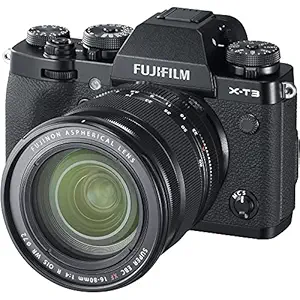 Fujifilm X-T3 26 MP Mirrorless Camera Body with XF 16-80mm Lens (APS-C X-Trans CMOS4 Sensor, EVF, LCD Tilt Touchscreen, Fast & Accurate AF, Face/Eye AF, 4K/60P Video, Film Simulation Modes) - Black