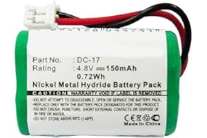 subtel, Batterie pour Casque Compatible avec Kinetic MH120AAAL4GC (150mAh, 4.8V) Batterie de Remplacement NiMH 4.8V