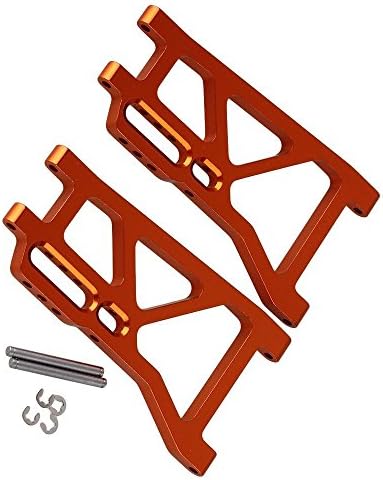 Yiguo 2pcs Aluminium Alloy 513008 Rear Lower Suspension Arm for FS RC 1:10 Big Castor Truck Upgrade Orange