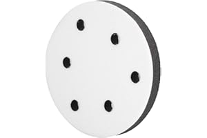 HILILAND Almohadilla de amortiguamiento de la interfaz de la almohadilla de amortiguación de esponja suave para almohadillas de lijado de 125 mm de diámetro(6 holes)