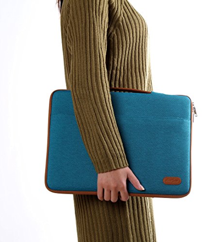 ProCase Notebook Hülle Sleeve Schütztasche Laptoptasche 13 – 13.5 Inch für Surface Book, 13″ Macbook Air Macbook Pro(Türkis) - 8