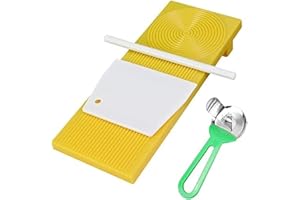 BTOSEP Moule à pâtes, Planches à gnocchis en Plastique pour Faire des Macaronis et des gnocchis Maker Cutter Rouleau à pâtisserie Outil de Cuisine Manuel Moules de compléments Alimentaires