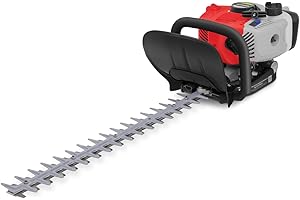 GREENCUT GHT260X - Taille-haie à essence 26cc 1,9hp, moteur 2 temps, lame double 60cm, allumage électronique CDI et guidon rotatif 180