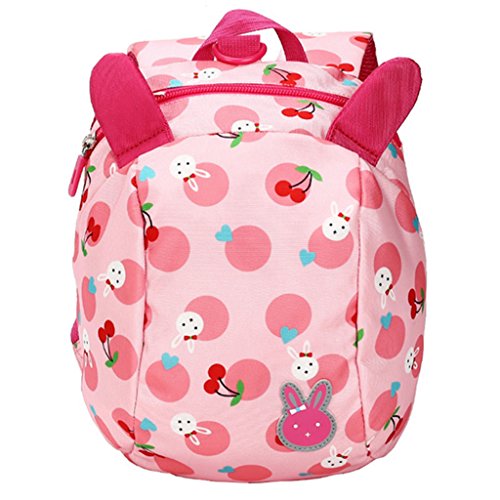 Preisvergleich Produktbild GWELL Süß Hase Babyrucksack mit Leine Kindergartenrucksack Backpack Schultasche Kleinkind Kinder Mädchen rosa