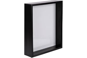 Nicola Spring 3D Deep Box Fotorahmen - 8" x 10" - Schwarz