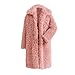Produktbild Plüsch Mantel Damen,Damen Plüschjacke Winter Warmer Dicker Mantel Solide Mantel Jacke Strickjacke,Binggong Damen Mantel
