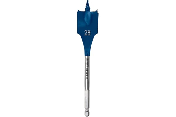 Bosch Accessories 1x Foret plat Expert SelfCut Speed (pour Bois résineux, Panneau aggloméré, Ø 28,00 mm, Longeur 152 mm, Accessoire Perceuse à percussion)