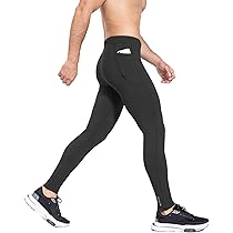 BALEAF Heren fleece gevoerde thermische broek fietsbroek waterdichte