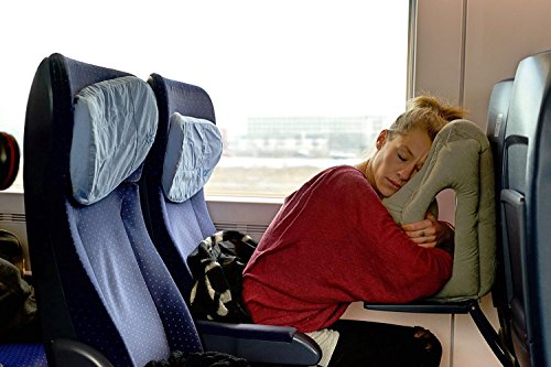 Reisekissen BestTrendy-Aufblasbare Reise Kissen 2017 Neuest Multi Pillow mit Tragetasche,Innovatives kissen für Flugzeug, Zug, Auto, Büro zum Schlafen & Entspannen Grau - 7