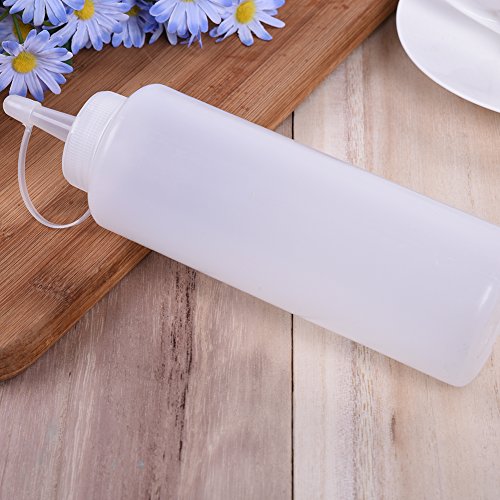 180ml/270ml /390ml /540ml/720ml Squeeze Flasche / Majoflasche / Dosierflasche / Marinadenflasche / Quetschflasche (540ml) - 5
