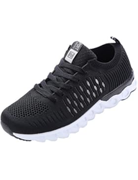 NEOKER Sneaker Herren Leicht Freizeitschuhe Laufschuhe Schwarz