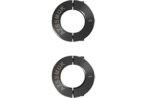 AZSSMUK 2-Piece Clamping Collar, Black Oxide Plating, 1" Bore Size, 1-3/4" OD, with 1/4-28 Set Screw