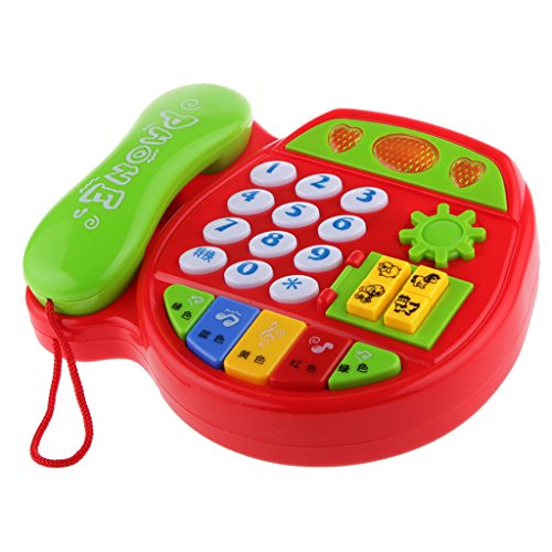 Preisvergleich Produktbild Gazechimp Spieltelefon Spielzeug Karikatur Telefon Kindertelefon Plastik Kleinkinder