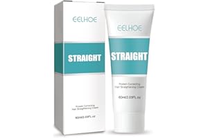 AUYUIIY 1/3PCS Keratin Correcting Hair Straightening Cream, 2023 New Protein Correcting Hair Straightening Cream, Silk & Gloss Hair Straightening Cream, for All Hair Types (1PC)