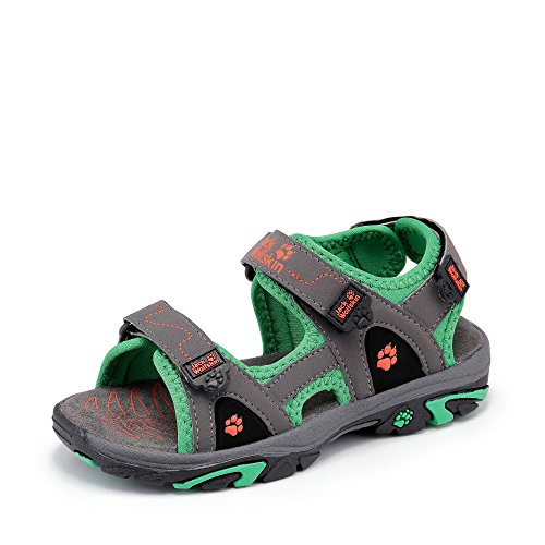 Preisvergleich Produktbild Jack Wolfs. Sandale, Groesse 33, Anthrazit / Grün