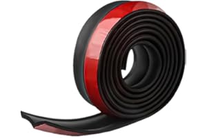 DYOUEN 2.5M / 8.2ft Universal Auto Bumper Frontspoiler Lippe Gummi Streifen Aufkleber Lip Splitter Frontspoilerlippe Protector 60mm für Pkw Truck SUV (2.5M)