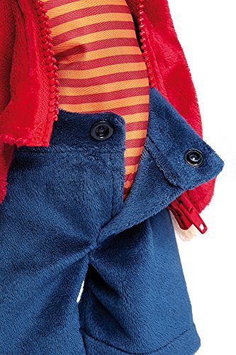 Sigikid 40989 – Mädchen und Jungen, Stofftier Lern-Affe, Spielerisch An Ausziehen lernen, rot/dunkelblau - 7