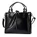 Produktbild LAIDAYE Handtaschen Schulter Messenger Laptoptasche Große Handtasche Damenmode Tasche,Black-OneSize