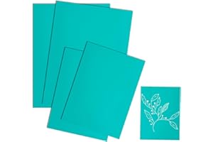 Yuuchoringee 4 Stück Linoldruck Set Linoleum Schnitzset, Linolplatten für Linolschnitt und Stempeldruck, Weichgummi Stempelgummi Linoplatte zum Gravieren und Basteln (2A5 + 2A6)