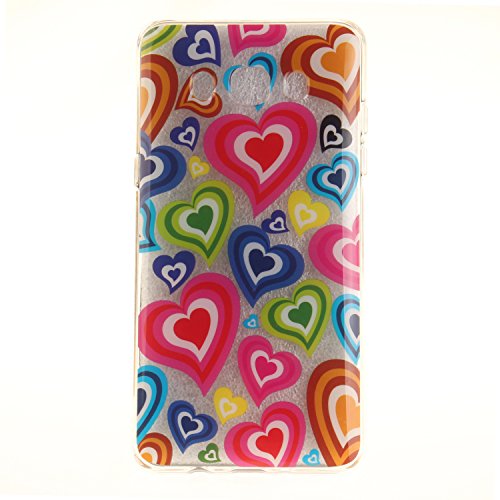 Samsung Galaxy J5 2016 Hülle,Samsung Galaxy J510 Hülle,Samsung Galaxy J5 2016 / SM-J510 Silikon Hülle [Kratzfeste, Scratch-Resistant], Cozy Hut Samsung Galaxy J5 2016 / SM-J510 Hülle TPU Case Schutzhülle Silikon Crystal Kirstall Clear Case Durchsichtig, Farbzeichnungen Muster Transparent Weichem Silikon Schutzhülle HandyTasche Schutzhülle Hülle Case Cover Fall-Abdeckung Etui TPU Bumper Schale Samsung Galaxy J5 2016 / J5 2016 Duos (5,2 Zoll) – Farbe der Liebe - 2