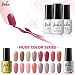 Belen Gel Nail Polish Set Soak Off UV LED Nail Varnish Starter Kit Manicure Nail Lacquer Gel Colors Gift Set 6PCS