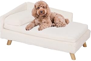 BingoPaw Kanapa dla psów i kotów: sofa do spania dla kotów o wadze poniżej 25 kg legowisko dla kota do pomieszczeń z martwą poduszką duże legowisko dla kotów domowych, 80,5 x 48 x 23,5 cm