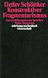 Image de Konstruktiver Fragmentarismus: Form und Rezeption der Schriften Walter Benjamins (suhrkamp taschenbu