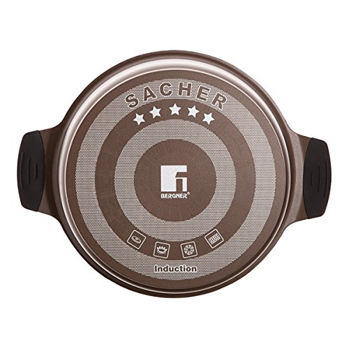 Bergner Sacher – Simmertöpfe aluminium glasdeckel 20×10 cm induktionsgeeignet - 4