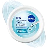 NIVEA Soft Hydration+ Serum Infused Gel Moisturizer for Plump & Bouncy Skin | Face Cream with Hyaluron & Niacinamide | 100Hr 