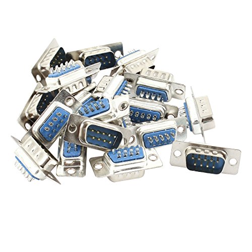 sourcingmap® 20 pcs DB9 RS232 seriell 9 pin Stecker männlich