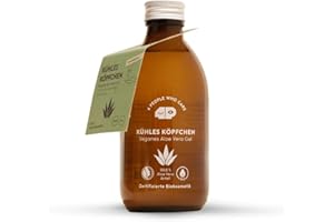 ‎4 PEOPLE WHO CARE 4peoplewhocare Aloe Vera Gel Bio - 99.6%, Vegan, Pflege für Gesicht Haare und Körper, After Sun Gel, Zertifizierte Naturkosmetik (250ml)