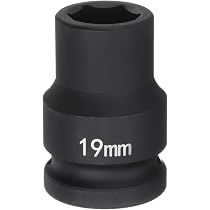 Douille à Choc 3/4" 18mm 6 Pans Profonde - Acier CR-MO, 78mm, Phosphate Noir