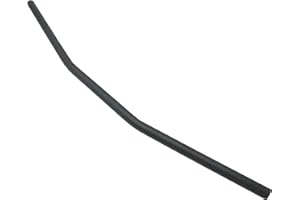 ALCHEMY PARTS Motorcycle Handlebars - 22mm 7/8 inch Drag Bar for Bobber, Streetfighter, Custom Cruiser, Flat Tracker, and Chopper Bikes | Matt Black Finish | Universal Fit