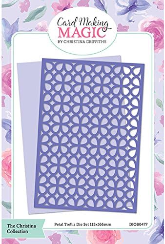 Card Making Magic Metal Die Set Petal Trellis 115mm x 166mm | Set of 2