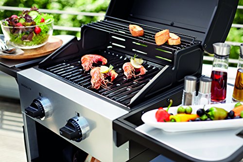 Enders BBQ Gasgrill BROOKLYN, Gas Grill 86706, 2 Guss-Brenner stufenlos, Grillwagen mit Grillhaube, Warmhalterost, Seitenablage - 5